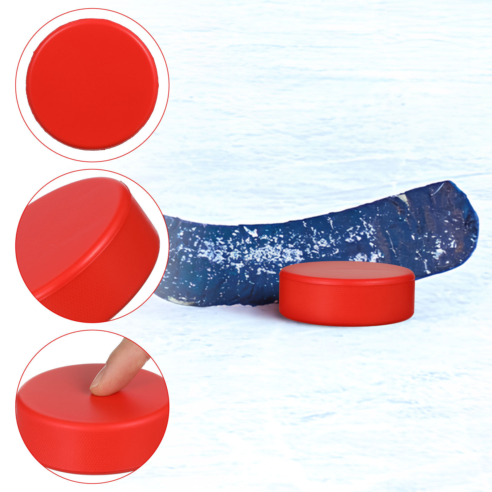 6Pcs Ice Hockey Pucks Foam Lig - Kids Outdoor Hockey Sticks 评论和价格