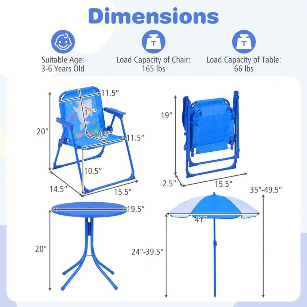 Childrens Picnic Table Outdoor - Kids Outdoor Table With Umbrella 评论和价格